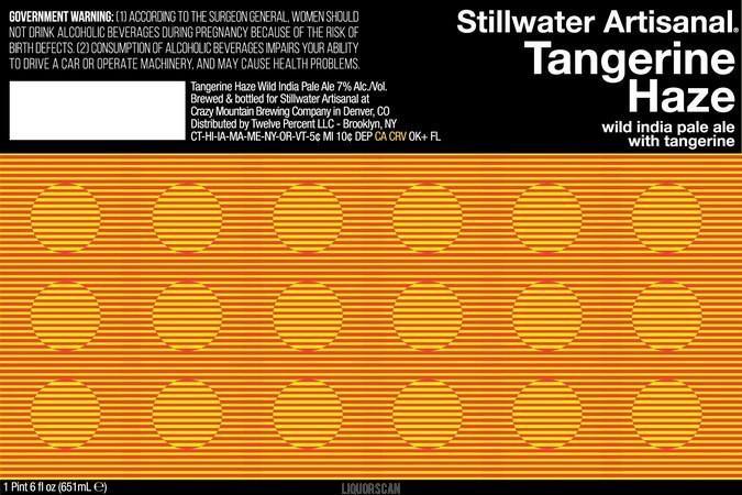 Stillwater Tangerine Haze Wild IPA 