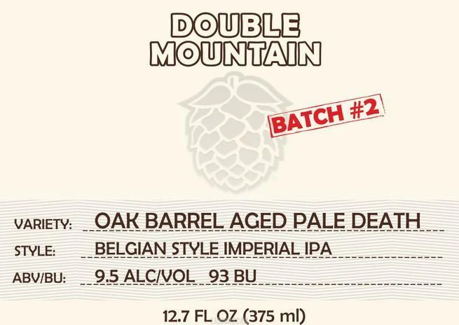 Double Mountain Oak Barrel Aged Pale Death 