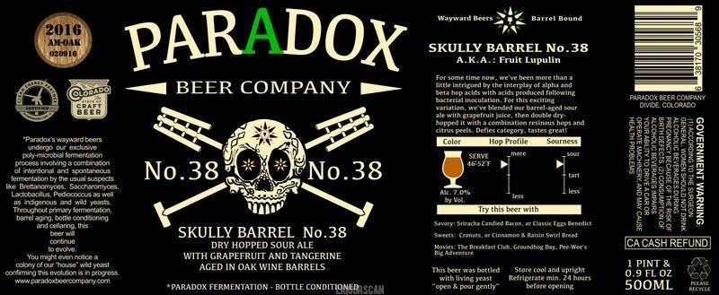 Paradox Skully Barrel No. 38 