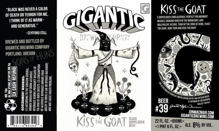 Gigantic Kiss the Goat Black Doppelbock 