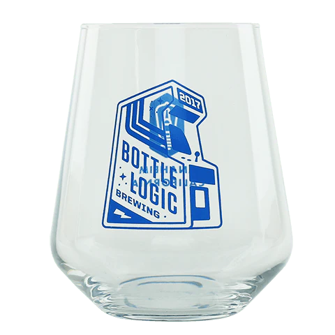 Bottle Logic Stemless Teku Glass (Blue) 