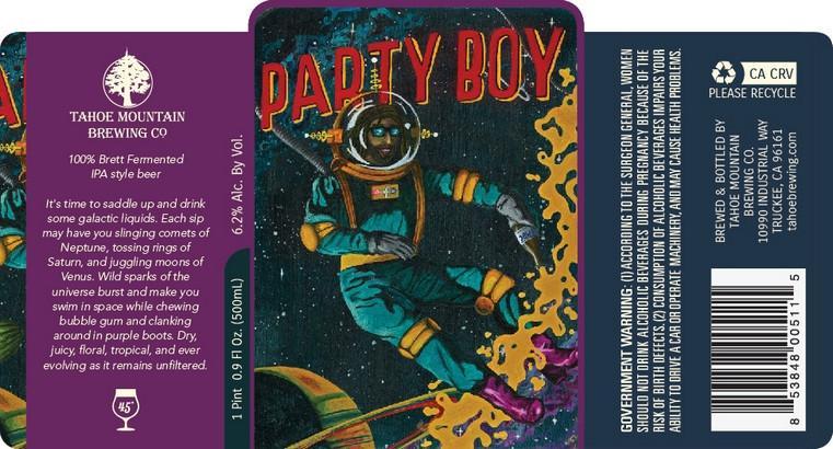 Tahoe Mountain Party Boy Brett IPA 