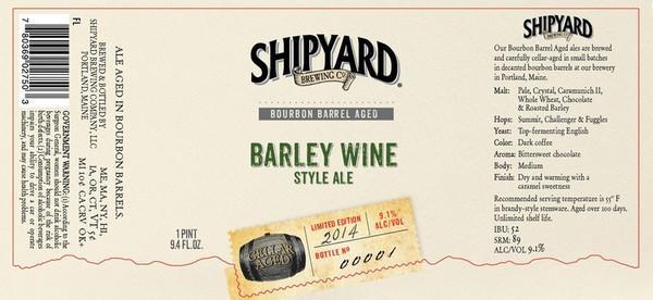 Shipyard Bourbon Barrel Aged Barley Wine 