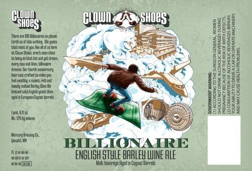 Clown Shoes Billionaire Barley Wine Aged in Cognac Barrels 