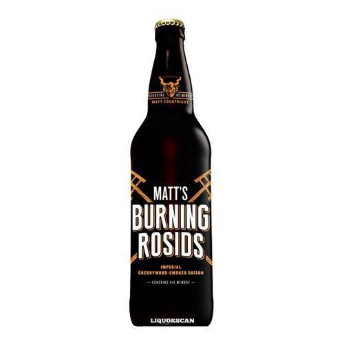 Stone Matt's Burning Rosids Imperial Cherry Wood Smoked Saison 