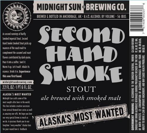 Midnight Sun Second Hand Smoke Imperial Stout 