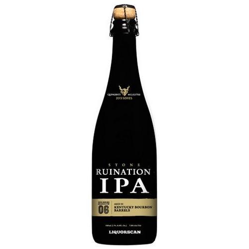 Stone Ruination IPA Aged in Kentucky Bourbon Barrels 