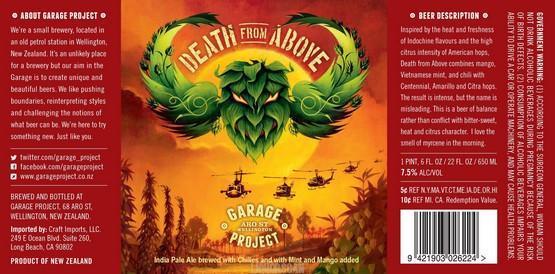 Garage Project Death From Above Mango Chili IPA 