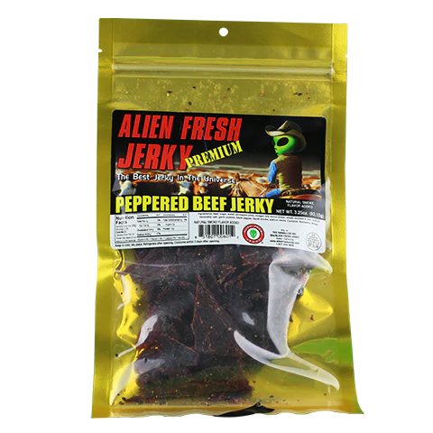 Alien Fresh Peppered Beef Jerky 