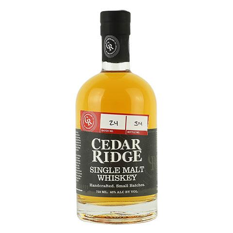 Cedar Ridge Single Malt Whiskey 